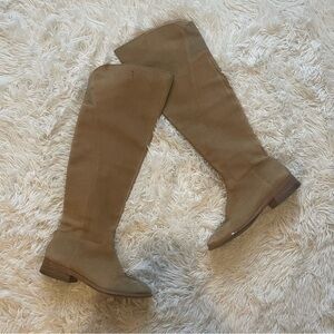 Lucky Brand Boots size 8.5 leather tan over the knee